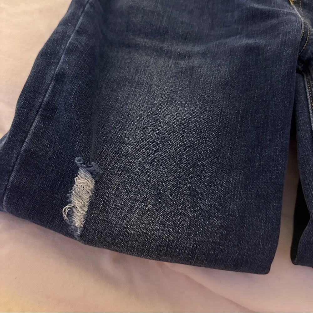 Spanx Pull On Distressed Jean‎ Raw Hem Jegging size Small